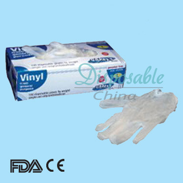 luvas descartáveis do PVC de 9 polegadas/luvas do examation do vinil luvas do vinil com CE FDA