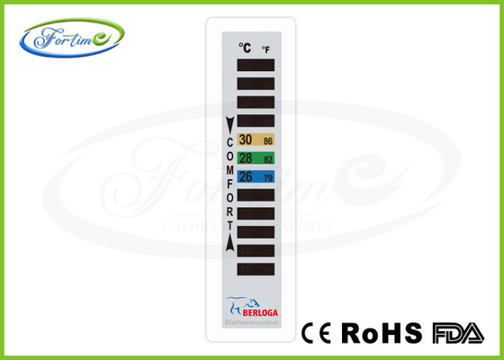 Líquido plástico Crystal Thermometer do agregado familiar durável para a roupa/revestimentos 16 ~ ℃ 38