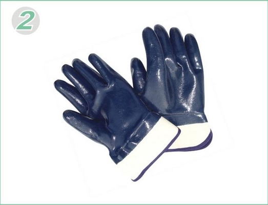 Corte resistência pesado dever borracha nitrílica revestido luvas de trabalho com forro de Jersey Soft